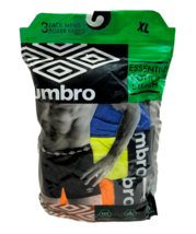 Umbro Boxer Briefs Men XL Essential Cotton Stretch 3 Pack Solid Colors - £10.57 GBP