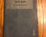 Don Juan Di Honoré De Balzac Libro IN Brossura Spedito N 24h - $31.66