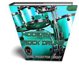 MODERN ROCK Drums - Large Real Drums Samples/Loops &amp; Grooves Library - £11.91 GBP