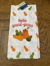 Thanksgiving Hand Towel &quot;Hello Gourd-Grous&quot; Brand New-SHIPS N 24 HOURS - $11.76