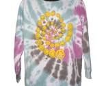 Mighty Fine Women&#39;s Tie Dye Smiley Face Large Pullover Long Sleeve T Shirt - $10.50