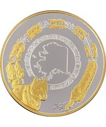 Alaska Mint Mushing Around Alaska 24k Gold Relief 1oz. Proof - £93.18 GBP