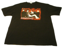 EVANESCENCE Vtg Y2K Goth Emo AMY LEE Alt Rock Band BLACK (Size XL) T-SHI... - £69.89 GBP