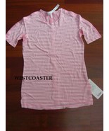 LULULEMON athletica Devotion SS Tee sz6 NWT *pink/white stripe* - $61.27 CAD