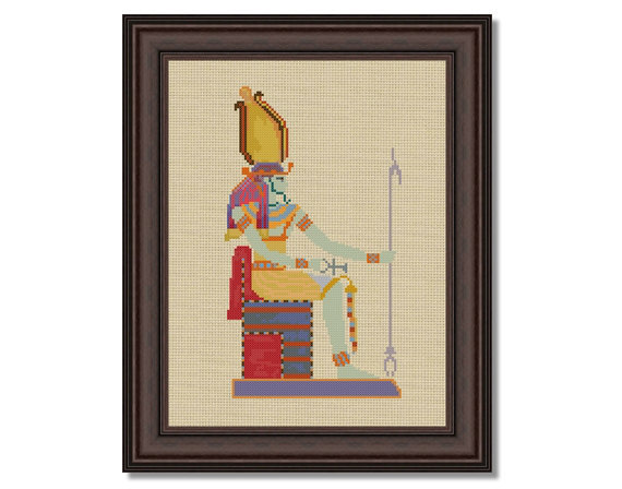 Counted Cross Stitch Pattern Ramses III, embroidery designed by Lucy X Stitches - £3.64 GBP