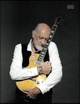 Mick Fleetwood Mac Gibson Les Paul Greeny guitar 8 x 11 pin-up photo - $4.23