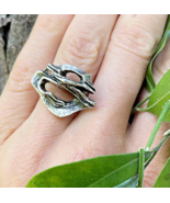 1970s Unisex Silver Modernist Ring FABULOUS GIFT Presentation box included! - $3,749.78 MXN