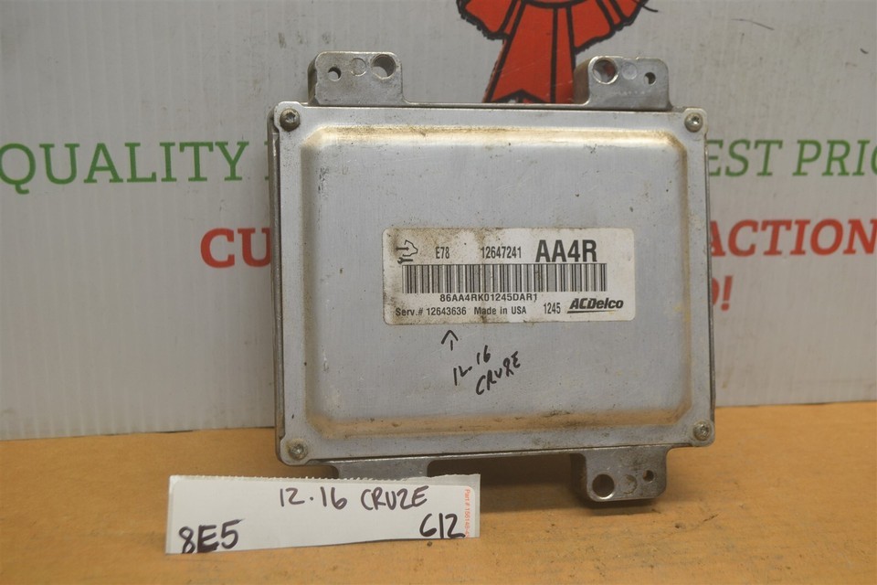 2012-2016 Chevrolet Cruze Engine Computer Unit ECU 12643636 Module 612-8E5 - $33.31