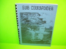 SUB COMMANDER Original Video Arcade Game Manual Submarine Repair Service... - $30.88
