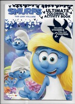 The SMURFS The Lost Village Coloring/Activity Book PLUS Stickers and Pos... - $184.84 MXN