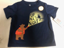 Carter’s Kids Boy’s Short Sleeve Glow In The Dark Short Sleeve Tee 18M Navy Nwt - £6.14 GBP