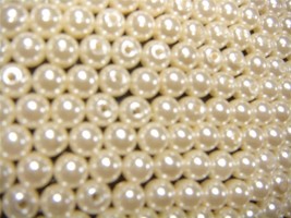 1000 Ivory Pearls 6mm - £9.73 GBP