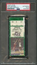 Karl Malone Signed Ticket Stub PSA/DNA Slabbed Autographed Utah Jazz - £235.36 GBP
