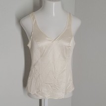 Lorraine Slip Shirt Top ~ Sz 36 ~ Cream ~ Sleeveless ~ Lace Trim  - £13.51 GBP