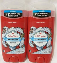 2 Old Spice Yetifrost Wild Collection Deodorant Stick 3.0 oz  - £20.06 GBP