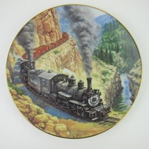 Collectible Plate Train Locomotive Above the Canyon Ted Xaras 8-inch Vintage - £23.97 GBP