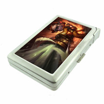 Firefighters D20 100&#39;s Size Cigarette Case with Built in Lighter Wallet Heroes - $21.73