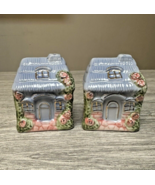 Nobel Ball Vintage Cottage/Yorkshire Village Ceramic Salt And Pepper Sha... - $9.49