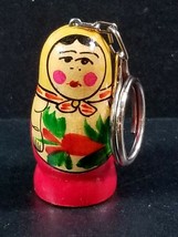 Vtg 1980s Matryoshka Russian Nesting Doll Keychain Babushka Ussr Souvenir #2 - £5.39 GBP