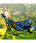 Canvas Hammock Sleeping Swing Hanging Bed Garden Furniture for Camping H... - $57.00