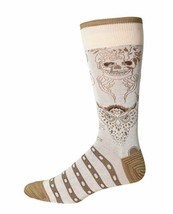 Robert Graham Dress Socks Peruvian Pima Cotton Skull Snake Cream Garland Mens - £19.97 GBP
