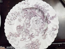 Royal Staffordshire Clarice Cliff Plate Burslem, Purple Ware Floral - £43.14 GBP