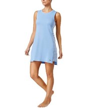 Nautica Womens Intimate Side Striped Knit Chemise,Medieval Blue Size X-Small - £46.86 GBP