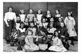 pt9849 - Elland , South End School Girls Class II  , Yorkshire - print 6x4 - $2.80