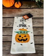 2 BABY YODA Star Wars Dish Towels Autumn Halloween Mandalorian Fall Kitc... - £10.93 GBP