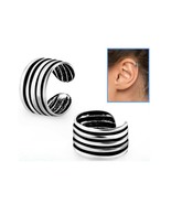 Sterling Silver Helix Ear Cuff Clip-on Ring with Design No Piercing Need... - $13.70 CAD