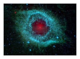 COMETS KICK UP DUST IN HELIX NEBULA SPITZER TELESCOPE NASA 5X7 PHOTOGRAPH - £6.71 GBP