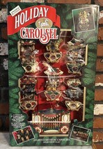 1992 Mr Christmas Holiday Lighted Motion Carousel Circus Animals Musical... - $107.80