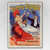 Taverne Olympia French Restaurant Unframed Print Wall Art - $1,087.91 MXN