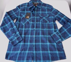 Men&#39;s Amplify Long Sleeve Button Front Rival Green Size MEDIUM NEW - $18.37