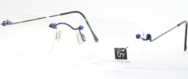 Try Titanium TT14104 Blue Unique Eyeglasses Glasses TT140 01 52-17-140mm Italy - £73.11 GBP