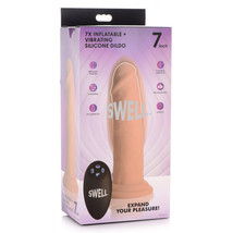 Swell 7X Inflatable And Vibrating Remote Control Silicone Dildo 7&quot; - $113.48