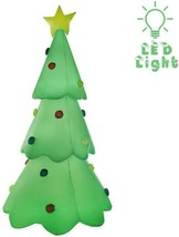 10 Ft Christmas Inflatables Tree, Light Up Xmas Inflatable Tree, Airblown Christ - £54.26 GBP