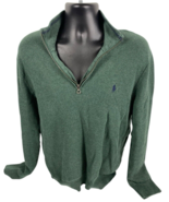 Polo Ralph Lauren Sweater 1/4 Zip Size L Pima Cotton Mens Quiet Luxury P... - $39.29