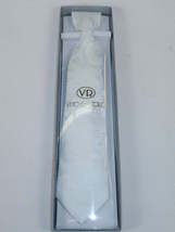Men's Vito Rofolo From Italy Tie Hankie Gift Boxed 100% Silk VR-31 White Paisley image 4