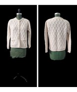 Blarney Women Aran knit wool cardigan XL - $84.15