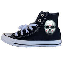 Friday the 13th Jason High Top Converse - Men&#39;s And Women&#39;s Shoes - £143.96 GBP