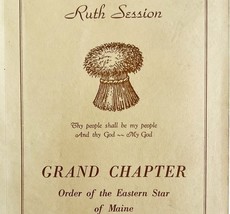 Order Of The Eastern Star 1944 WW2 Masonic Ruth Session Maine Vol XVII E47 - $1,495.33 MXN