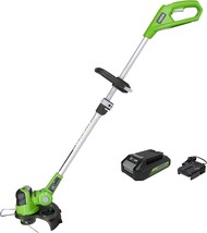 Greenworks 24V 12 inch String Trimmer, 2Ah USB Battery and Charger Included - $103.99