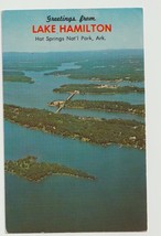 Postcard AR Arkansas Hot Springs National Park Aerial View Chrome Unused - £7.12 GBP