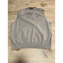 Polo Ralph Lauren Mens Gray XL Sweater Vest Pullover Sleeveless Golf - $18.33
