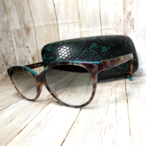 Etnia Barcelona Blue Tortoise Cat Eye Eyeglass FRAMES ONLY Elisabets 56-15-142 - £120.09 GBP