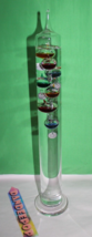 Galileo Glass Liquid Thermometer Analog Table Top Temperature Display - £46.59 GBP