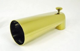 7&quot; Long Polished Brass PVD Zinc Tub Spout with Front Diverter1-4-All Univ Fit. - £31.81 GBP