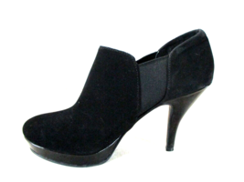 Unlisted Black Suede Slip On Pumps Heels Shoes Women&#39;s 7 1/2 M (SW45) - £18.02 GBP