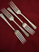 (4) Dinner Forks Sovereign Silver-plate 1939 Wm Rogers Intl Silver - $37.98